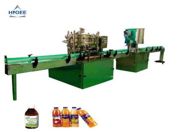 Automatic Carbonated Beverage Machine , 2000 BPH 500ML Liquid Filling Equipment