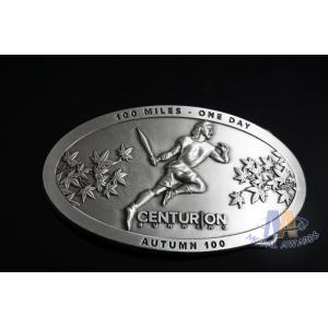China Zinc Alloy / Pewter Custom Made Buckles / Mirosoft Belt Buckle with Antique Nickel Plating for Awards supplier