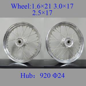 China Professional Chrome Spoke Motorcycle Wheels High Strength Impact - Resistant supplier
