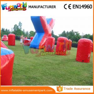 China Customized Color Inflatable Air Bunker 0.6mm PVC Tarpaulin Paintball Inflatable Bunkers supplier