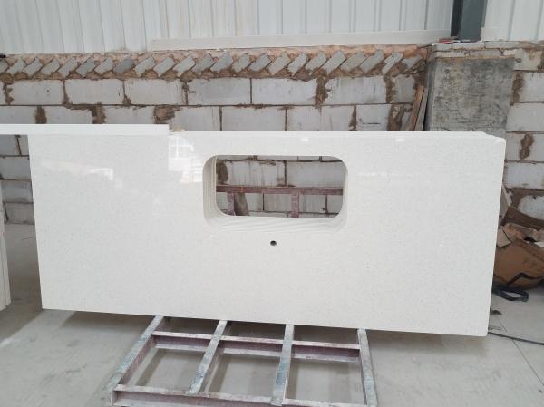 Man Made Quartz Bathroom Tops Artificial Engineered Quartz