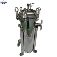 China Industrial Filtration Filter Stainless Steel 304 Bag Water Filtration Housing Filter For Chemical Food Industry Juice on sale
