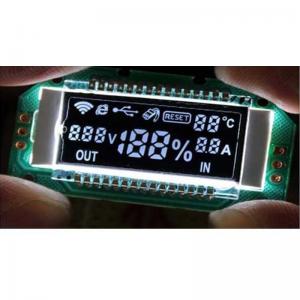 China 1/64 Bias White STN LCD Display With 8 Numbers 2 Radix Point 56 Prompts supplier