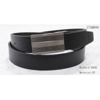 China Reversible Plate Buckle Mens Dress Belts Octagon Belt Tip Available 3.5cm Width on sale