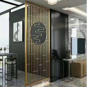 Stainless Steel Decorative Perforated Partition Panels Indoor Screens Room Dividers