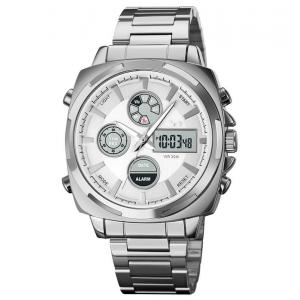 fashion stainless steel reloj hombre lujo digital analog watches for men digital analog watch 1673