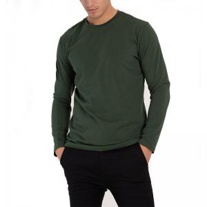 China High Quality Blank Plain 100% Cotton Long Sleeve Men T Shirt with Embroidery Printing Design Logo supplier