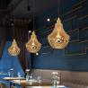 China Gold Single Head Modern Copper Pendant Light Copper Glass Pendant Light With LED Light Source wholesale