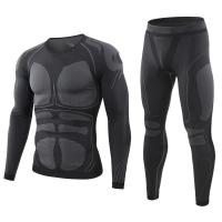 China Classic Military Tactical Shirt Set Solid Color Thermal Underwear Suit on sale