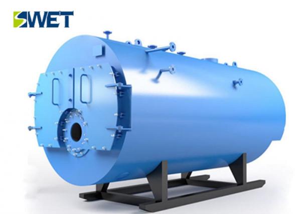 Double Drum Industrial Water Tube Boiler , Gas Fired Fuel Longitudinal Drum