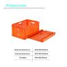 China Caja de malla plegable de plástico de color personalizado para almacenamiento de verduras y frutas wholesale