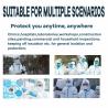 China SF Disposable Isolation Clothing Dustproof With Hooded / Elastic Cuff wholesale