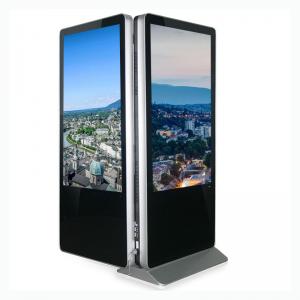 Floor Standing Digital Signage Kiosk Lcd Double Touch Screen Advertising Screen