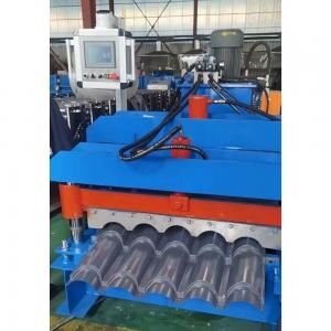 0.3-0.8mm Glazed Tile Roof Tile Roll Forming Machine With 17 Stations