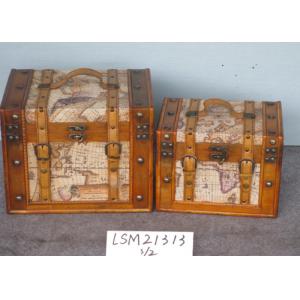 China Reclaimed Plywood PU S30 Small Wooden Chest Box supplier