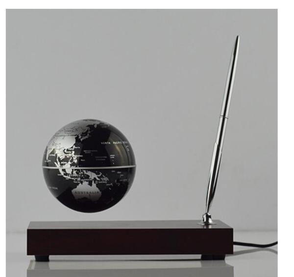 Magnetic Levitation Floating bottom 4inch globe with pen