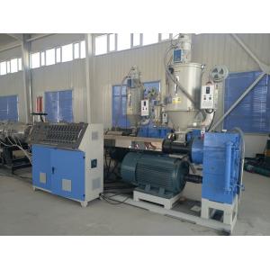 Water Pe Pipe Extrusion Line / Making Machinery , Bule Plastics Extrusion Machinery