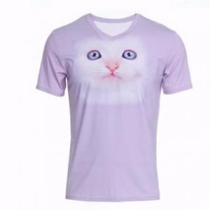 China Round neck sublimation printing polyester short sleeve T-shirt supplier