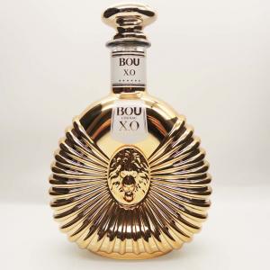 XO Cognac Glass Bottle 750ml Vacuum Electroplating Coating Golden