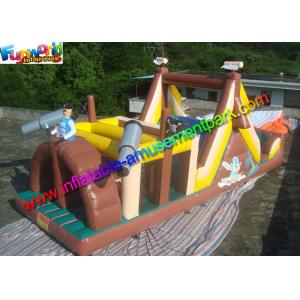 China Popular Pirate Inflatables Obstacle Course , Inflatable Tunnel Toys With PVC supplier