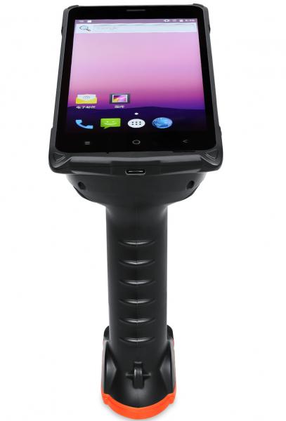 720P Display Rugged RFID UHF Reader Handheld Inventory Scanner Barcode Android 7