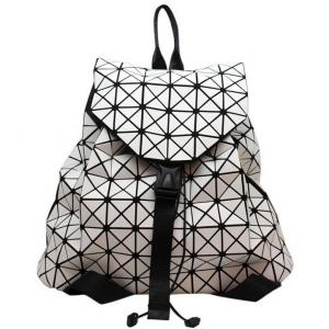 2016 European and American women new fashion diamond geometric triangle backpack