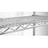 China Cafeteria Commercial Wire Shelving 4 Layers Adjustable Metal Rack Dining Facility wholesale
