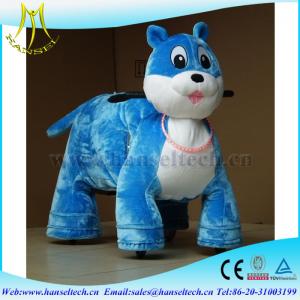 China Hansel children indoor amusement park playground equipment rocking funfair fiberglass rides kids animal scooter rides supplier