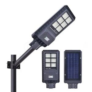 120w Outdoor LED Street Lights All In One Rechargeable Solar Street Lamp