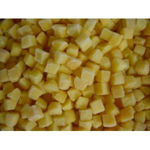 Sweet IQF Frozen Fruit , Freezing Peeled Yellow Peach Half / Dice / Slice