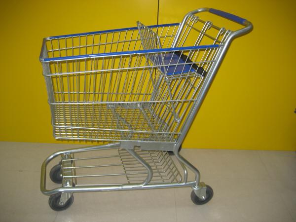Germany Type Supermarket Shopping Trolley 60-240L Loading Capacity