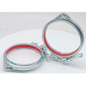 250mm Red EPDM Ring  Pipe Clamp Airtight Galvanized Pipe Clamp