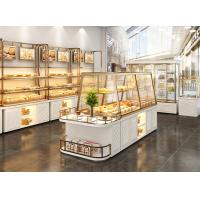 China Powder Coating Cake Shop Display Cabinet Wrought Iron Paint Bread Display Shelves on sale