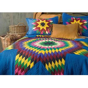Geometric Design Handmade Bedding Sets , 100% Cotton Colorful Bedding Sets