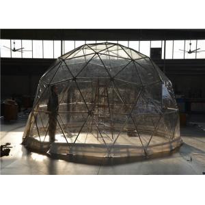China Expo Geodesic Dome Tent Outdoor 20m Advertising Aluminum Frame Glass Door supplier