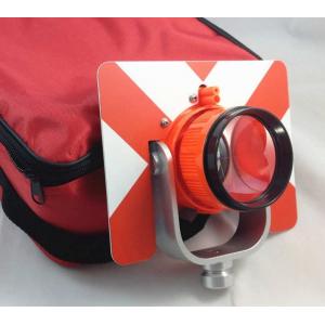 Total Station Accessories NEW RED Single Prism w/ Bag for total station