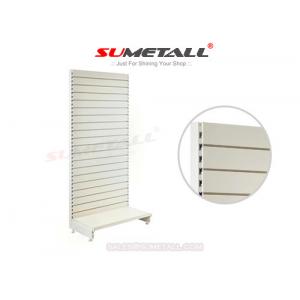 Movable Slatwall Back Panel Retail Store Shelving , Metal Convenience Store Fixtures