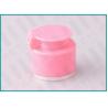 China 24/410 Pink Flat Flip Top Cap Spill Resistance With Shiny Gold Ring wholesale