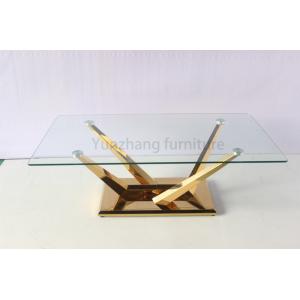 Modern stainless steel metal coffee table luxury marble coffee tea table