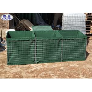 China Green HDP Galvanized Military Hesco Barriers for Temporary Fortifications supplier