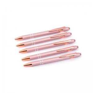 Gel-Ink Ball Pen With Rose Gold Rose Pink Advertising Ballpoint Pen Personalized Gift