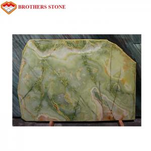 China Green Onyx Marble Stone Slab 15-18mm Thickness For Home Decoration wholesale