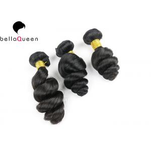 China 3 Bundles / 300g Indian Virgin Hair Loose Wave Hair Extension Human Hair Weaves supplier