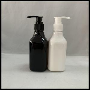 China Square PET Cosmetic Personal Care Bottles 200ml Facial Clearner Shampoo Container supplier