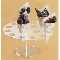 Exhibición de acrílico del cono de helado de la forma del escritorio con de alta calidad