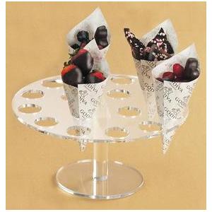 China Desk Shape Acrylic Ice Cream Cone Display With High Quality supplier
