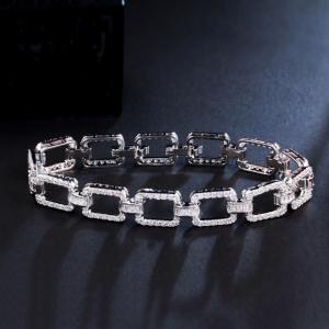 Charm Classic AAA Cubic Zircon Squarel Bracelets For Woman Elegance Bracelet Wedding Party Birthday Gift