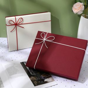 China Custom Rectangular Gift Box with Lid for Shirts and Scarves supplier