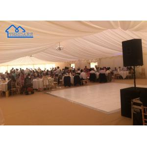 Durable Luxury Wedding Tent Liner White Color For Party Marquee