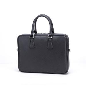 New Arrival Retro High Manual Luxury Business Large Capacity Briefcase Saffiano Leather Laptop Bag